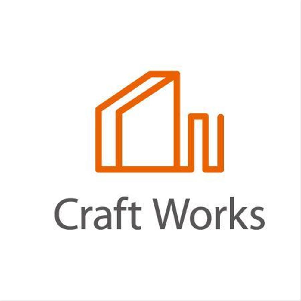 「Craft Works　㈱クラフトワークス」のロゴ作成