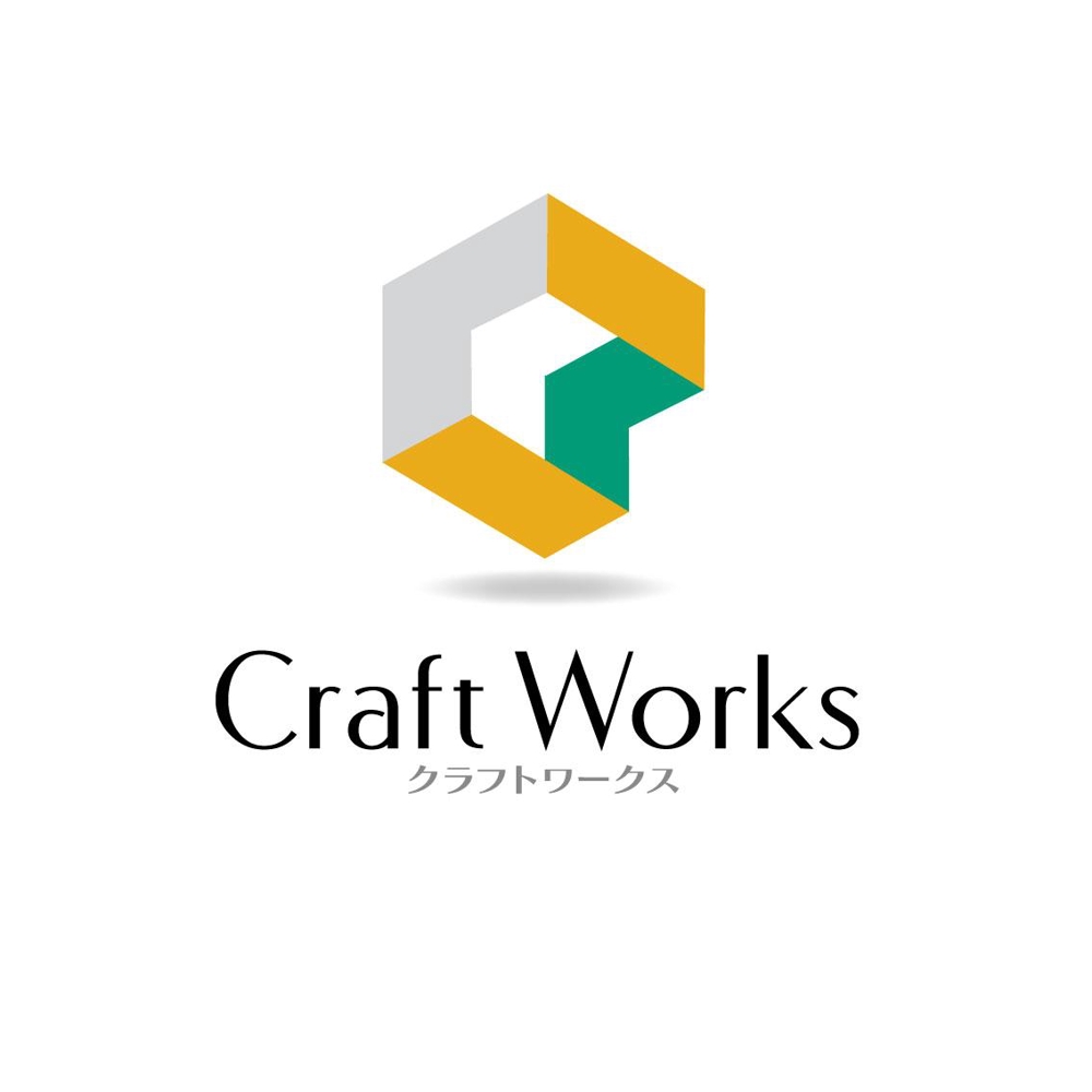 「Craft Works　㈱クラフトワークス」のロゴ作成