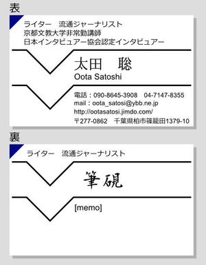 Yolozu (Yolozu)さんのフリーライターの名刺への提案