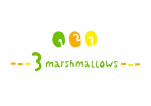 てがきや (tegakiya)さんの「---3marshmallows---」のロゴ作成への提案