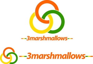 renamaruuさんの「---3marshmallows---」のロゴ作成への提案