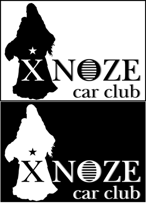 tetenririさんのアメ車カークラブ「XNOZE c.c.」のロゴ作成への提案