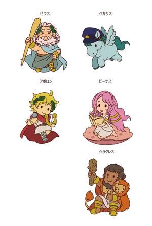犬博 ()さんのiPadソフト用のキャラクター製作（５つ）への提案