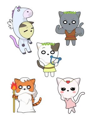 Van ()さんのiPadソフト用のキャラクター製作（５つ）への提案