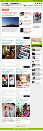 広告やモールに依存しないwebマーケター (Kitayama)さんの日本で発表された商品情報や話題のニュースを海外に紹介するニュースサイトのTOPページデザインへの提案