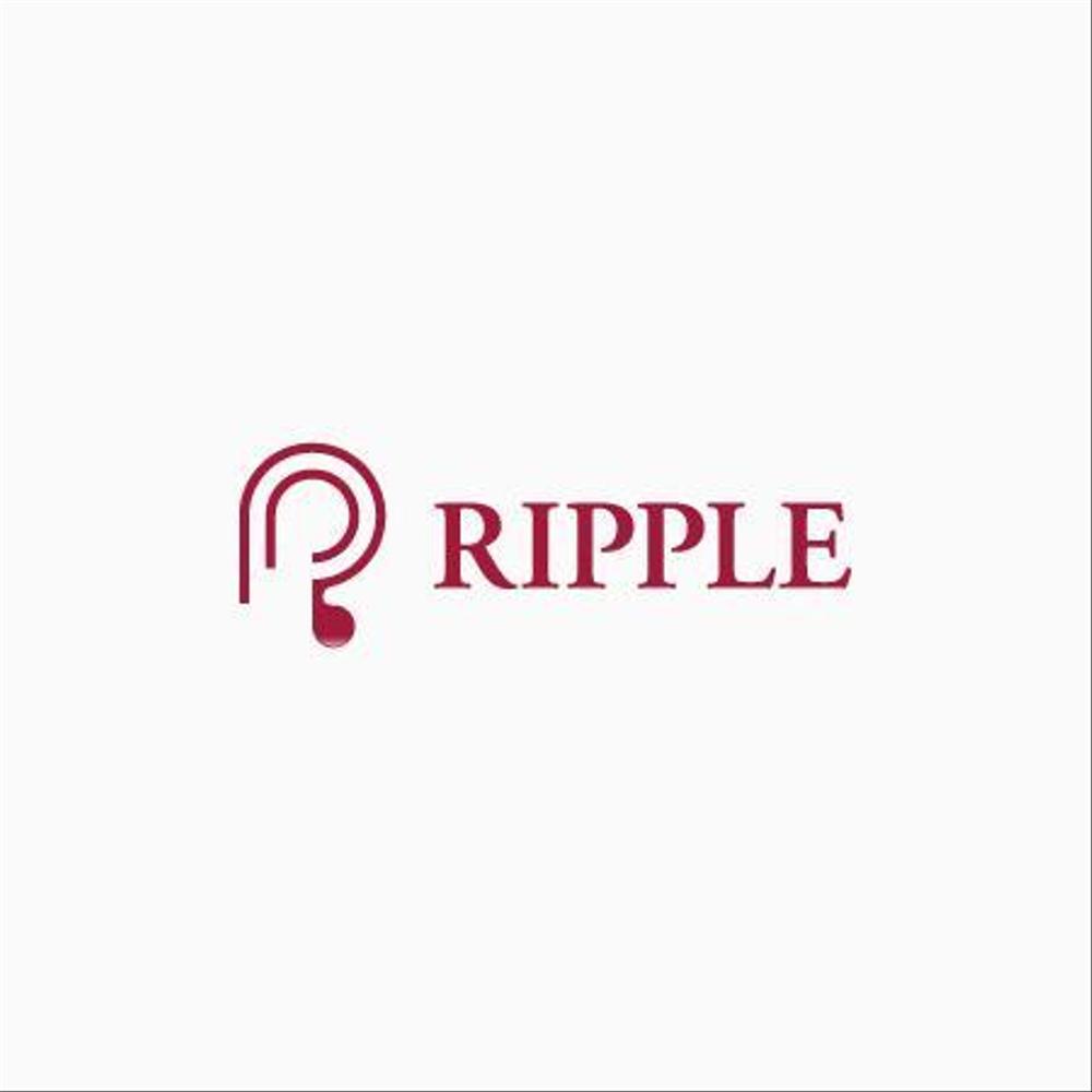 「RIPPLE株式会社　（リップル）」のロゴ作成