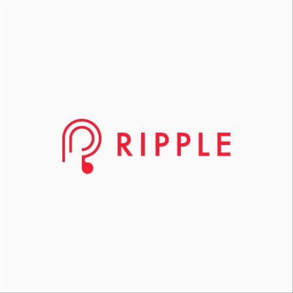 「RIPPLE株式会社　（リップル）」のロゴ作成