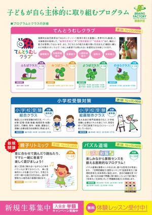 fita (MamiYamazaki)さんの自由が丘幼児教室のチラシ製作への提案