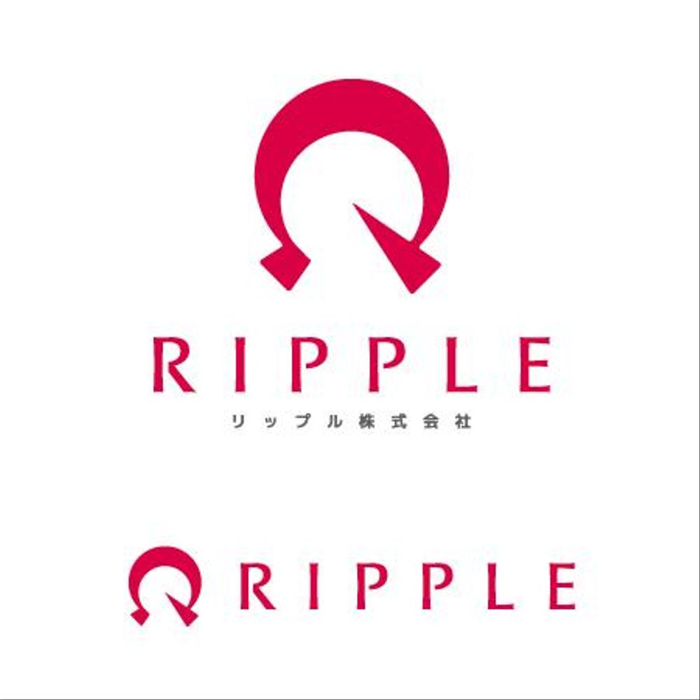 「RIPPLE株式会社　（リップル）」のロゴ作成