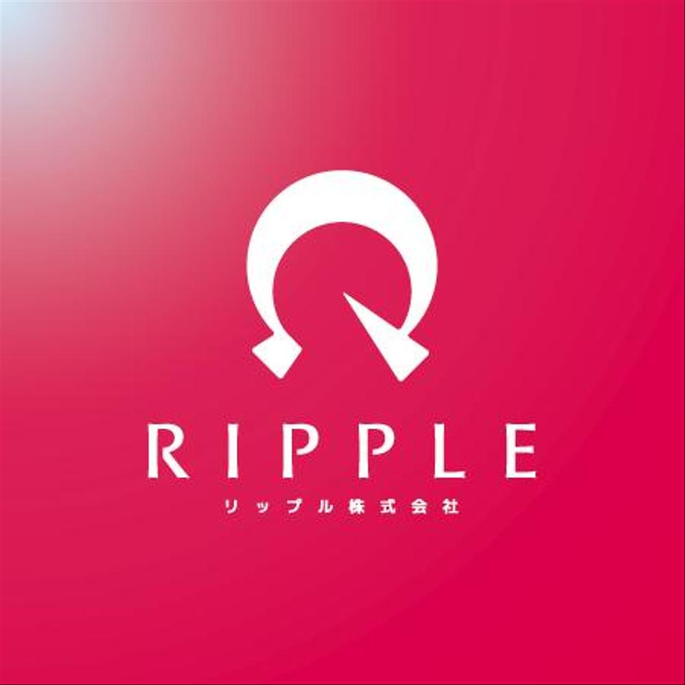 「RIPPLE株式会社　（リップル）」のロゴ作成