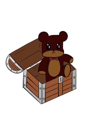pirokonさんの宝箱から飛び出すクマへの提案