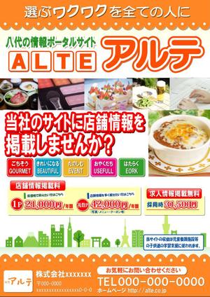 toshiyuki_2684さんのポータルサイト営業用チラシ制作への提案