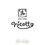 ティーケーエヌ (-TKN-)さんの「hair room nicotto」のロゴ作成への提案