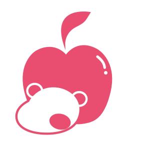 muckeyさんのパンダとリンゴのキャラクター制作への提案