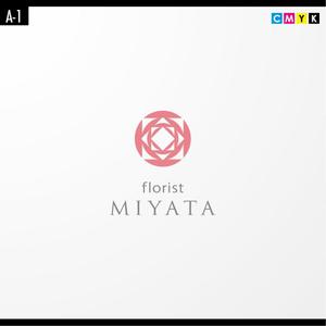 さんの「Florist Miyata」ロゴ作成への提案