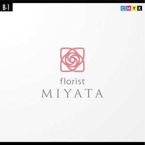 さんの「Florist Miyata」ロゴ作成への提案