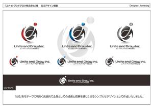 kometogi (kometogi)さんの【新社名ロゴマーク＆ロゴタイプ】　UG  ／  Unite and Grow Inc.　／　ユナイトアンドグロウ株式会社への提案