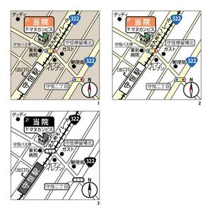 km design (mozoko)さんの整体院の簡単イラスト地図の作成への提案