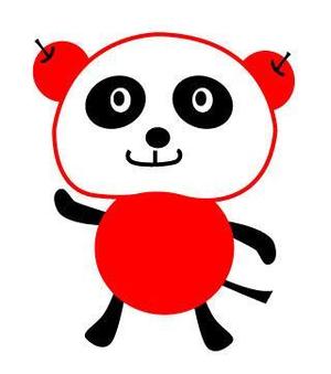 miraini (piraoka)さんのパンダとリンゴのキャラクター制作への提案