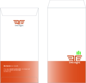 pionona (Ushidayui)さんの【トゥーエイト】会社の封筒デザイン制作（長３・洋長３窓付き）への提案