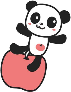 穂村はずみ (hazzmi)さんのパンダとリンゴのキャラクター制作への提案