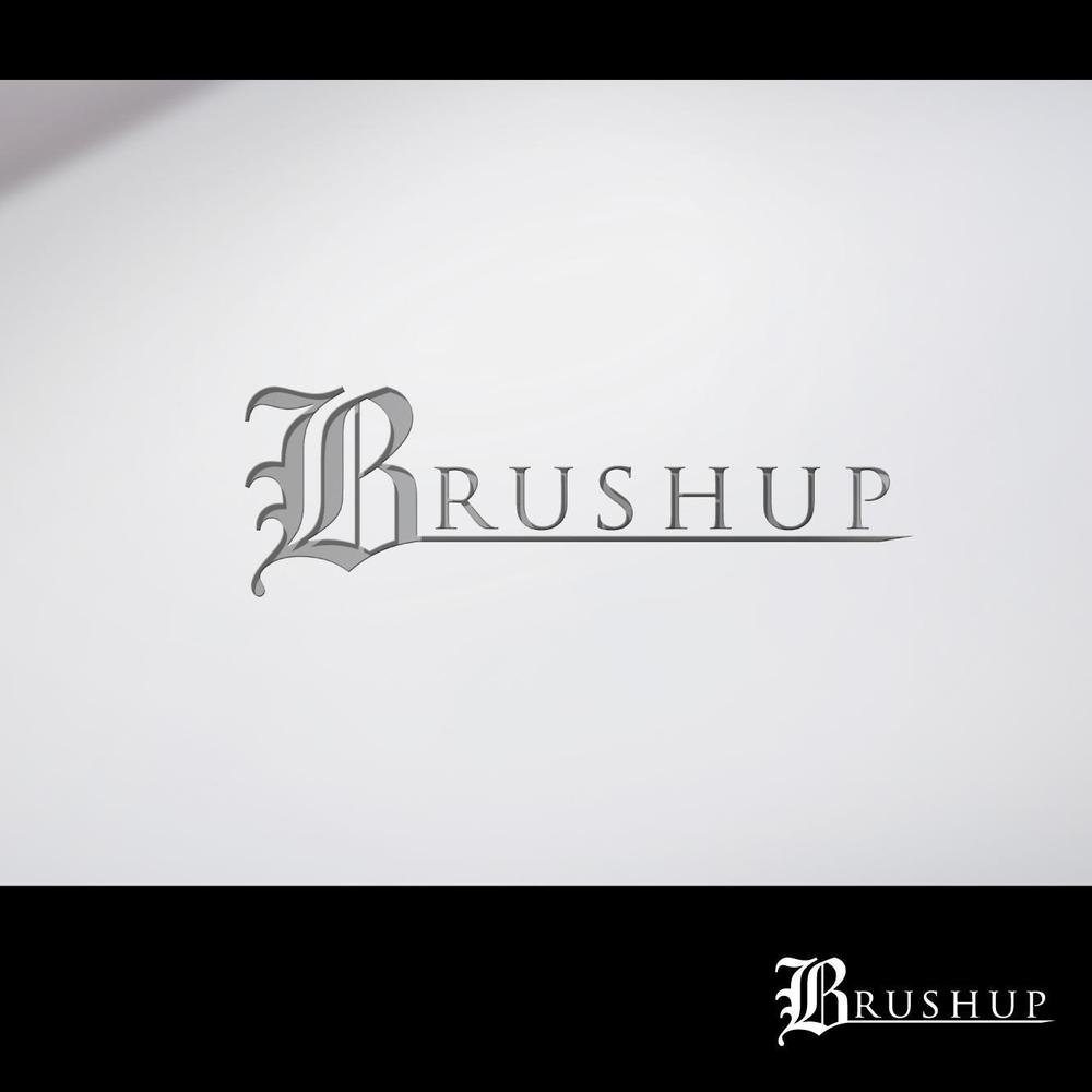 「brushup」のロゴ作成