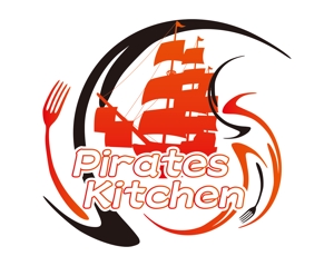 theday (panda22go)さんの「Pirates Kitchen」のロゴ作成への提案
