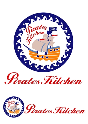 kikujiro (kiku211)さんの「Pirates Kitchen」のロゴ作成への提案