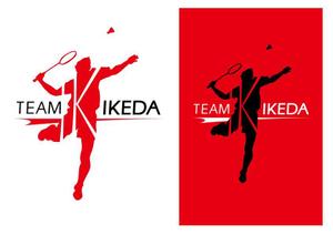 ヤマモトトシオ (tssan)さんの日本初のプロバドミントン選手　「Team IKEDA」のロゴ作成への提案