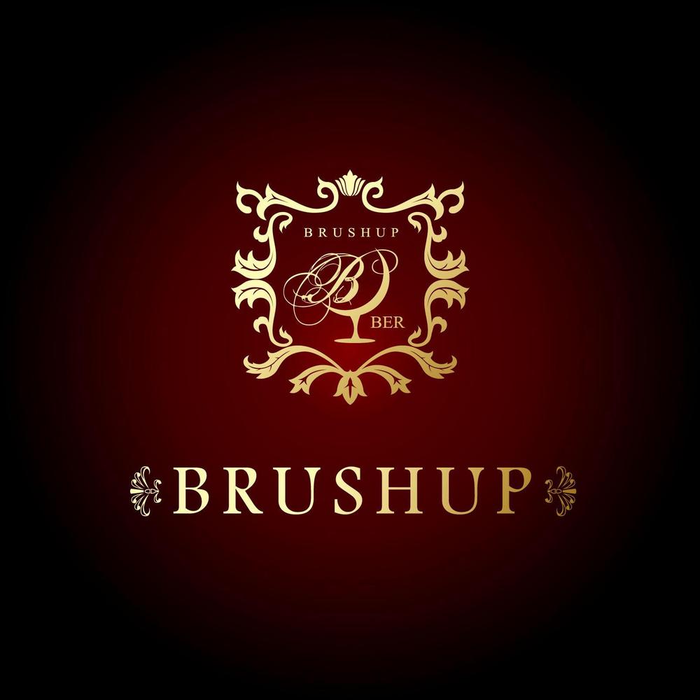 「brushup」のロゴ作成