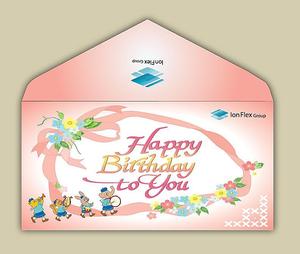 さんのHAPPY BIRTHDAY! 福利厚生の封筒への提案