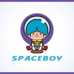 illustyasan (illustyasan)さんの「SPACEBOY」のロゴ作成への提案