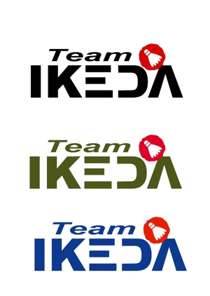 kikujiro (kiku211)さんの日本初のプロバドミントン選手　「Team IKEDA」のロゴ作成への提案