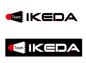 life_marginさんの日本初のプロバドミントン選手　「Team IKEDA」のロゴ作成への提案