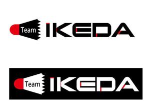 さんの日本初のプロバドミントン選手　「Team IKEDA」のロゴ作成への提案