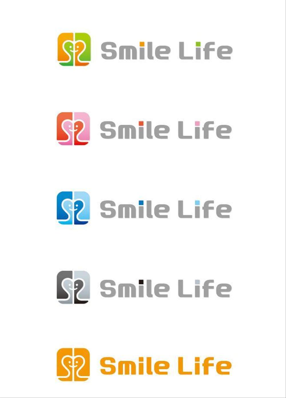 「SmileLife」のロゴ作成