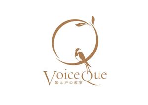 Littwo Design (Blue_Rabbit)さんの個人営業のボイストレーニング教室「歌と声の教室 Voice Que」のロゴへの提案