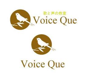 isahaya-rainbow  (isahaya-rainbow)さんの個人営業のボイストレーニング教室「歌と声の教室 Voice Que」のロゴへの提案