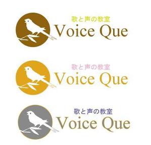 isahaya-rainbow  (isahaya-rainbow)さんの個人営業のボイストレーニング教室「歌と声の教室 Voice Que」のロゴへの提案