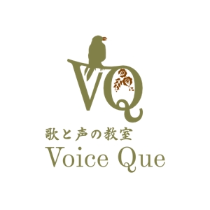 Yolozu (Yolozu)さんの個人営業のボイストレーニング教室「歌と声の教室 Voice Que」のロゴへの提案