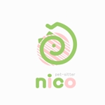 Jelly (Jelly)さんの「【ペットシッターnico】の「nico」」のロゴ作成への提案