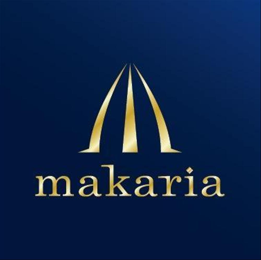 「makaria」のロゴ作成