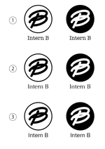 24point ()さんの「Intern B」のロゴ作成への提案