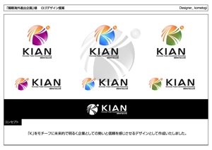 kometogi (kometogi)さんの「騎鞍海外進出企画　 KIAN Overseas Trade＆Investment Consulting」のロゴ作成への提案