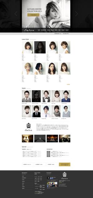 keytonic (keytonic)さんの美容室のトップページデザイン（コーディング不要/写真素材、ラフデザインあり）への提案