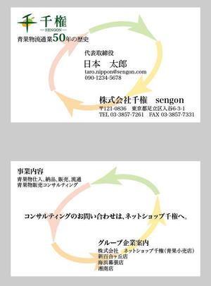 ddd-warehouse (ddd_warehouse)さんの青果流通業の名刺リニューアルへの提案