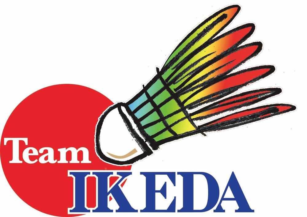 日本初のプロバドミントン選手　「Team IKEDA」のロゴ作成