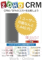 Mon DESIGN (U-dai9)さんのクラウドサービスZoho CRMの展示会用パネルデザイン制作への提案