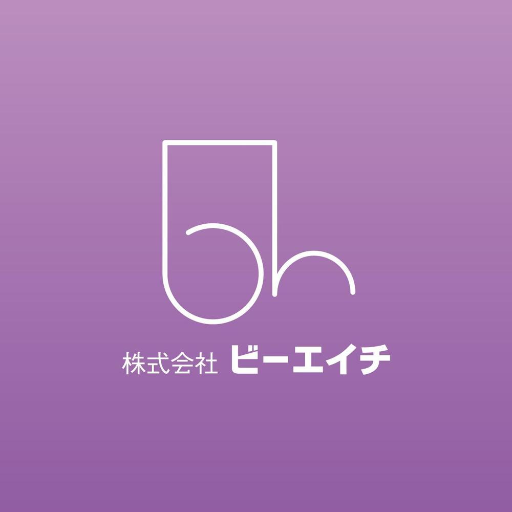 「社名　株式会社ビーエイチ　アルファベット表記は、ｂｈ　のロゴをデザイン 」のロゴ作成