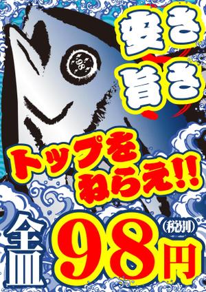 haiokutori ()さんの廻るすし店のポスターへの提案